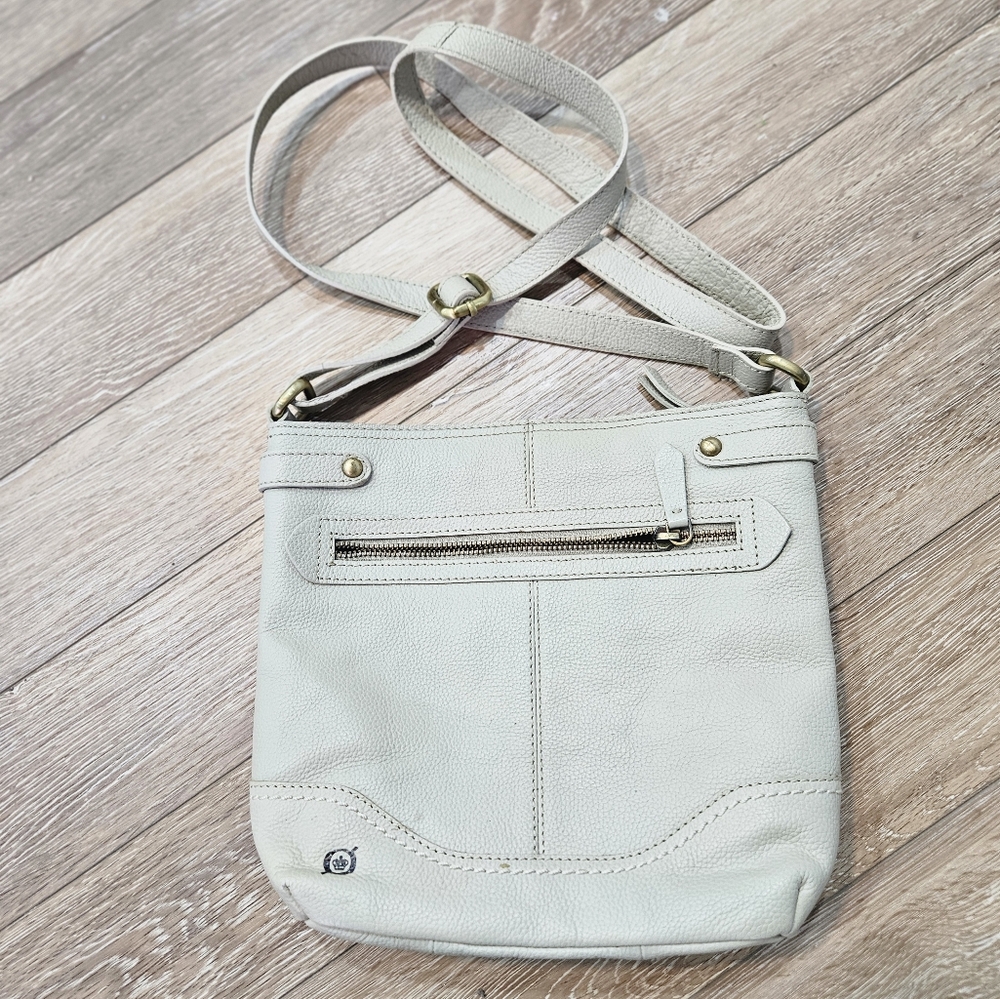 Born Genuine Bone Leather Studded Crossbody Purse Handbag